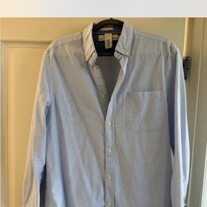 H&M Light Blue Striped Casual Shirt